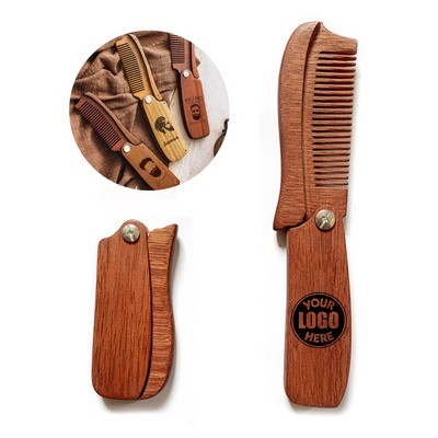 Portable Wooden Folding Comb