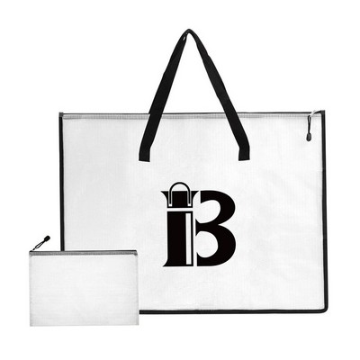 Transparent portable storage bag