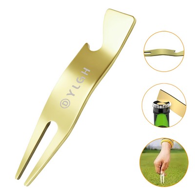 Golf Divot With Sided Bottle Opener