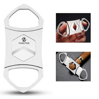 Stainless Steel Diamond Shaped Cigar Cutter