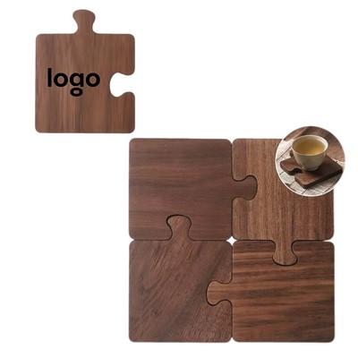 Set of 4 Square Boxwood Coasters