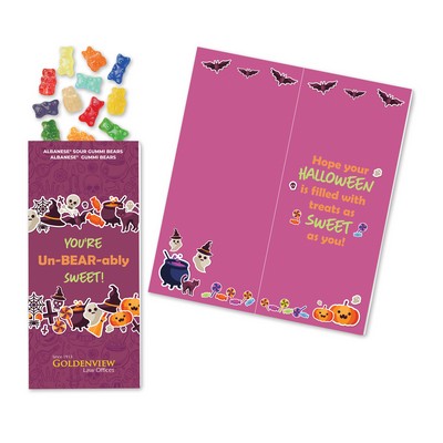 Full-Color Custom Sweeter Cards with Albanese® Sweet and Sour Gummi Bears