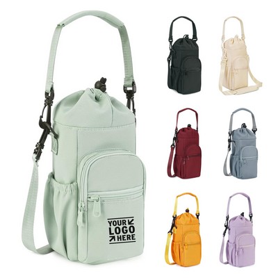 Sportsnew 32oz 40oz Insulated Durable Adjustable Water Bottle Holder Carrier Sling Bag With Strap