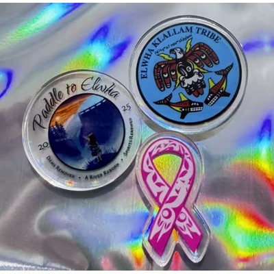 Custom Acrylic Shoe Charms — Mockups in 24 Hrs