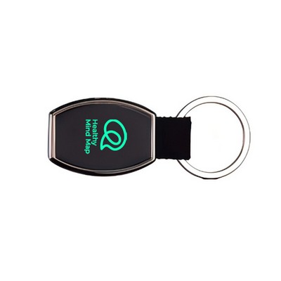 Double sided black key chain