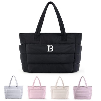 Lightweight Puffy Tote Bag