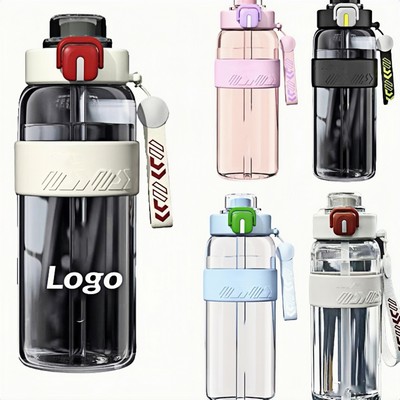 High-Capacity Portable Fitness Water Bottle for Outdoor Use