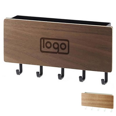 Wooden Key Organizer Wall Hook