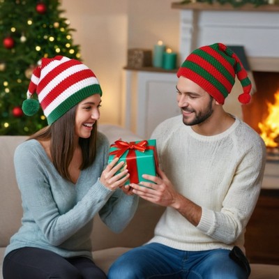 Adult Knitted Christmas Beanie Hats