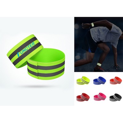 High-Visibility Adjustable Reflective Arm Band & Leg Band for Night Safety #2