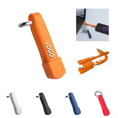 4-in-1 Keychain Portable Data Cable