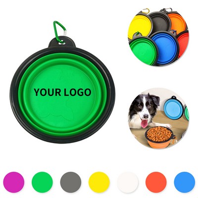 Flexible TPE Foldable Pet Bowl Collapsible Design Food Water Container