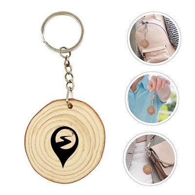 Natural Wood Keychain