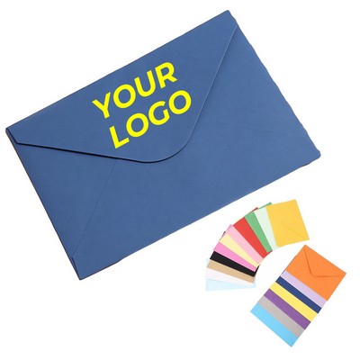 Colorful Recycled Mini Envelopes Vintage Euro Flap Style