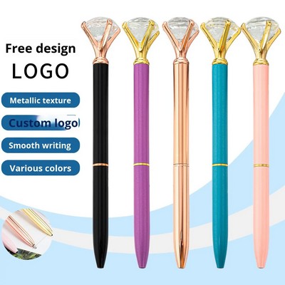 Multicolor Crystal Diamond Ballpoint Pen With Custom Logo