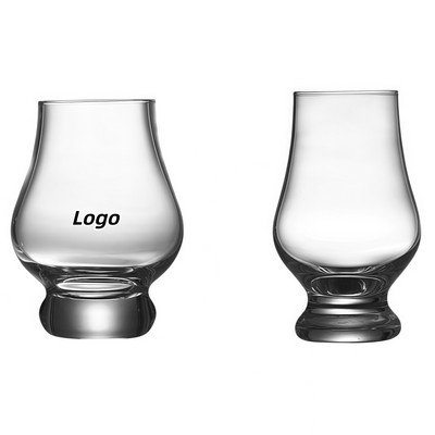 Crystal Tulip-Shaped Whiskey Tasting Glass for Aroma Exploration and Sipping