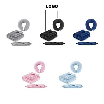 2-in-1 Neck Pillow Blanket
