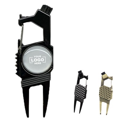 Zinc Alloy Multifunctional Golf Ball Fork