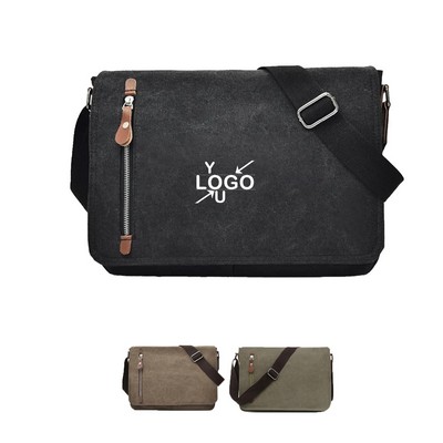 Vintage Canvas Messenger Bag