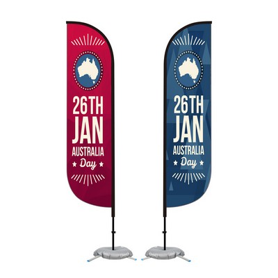 11' Feather Flag With X Base & Water Bag