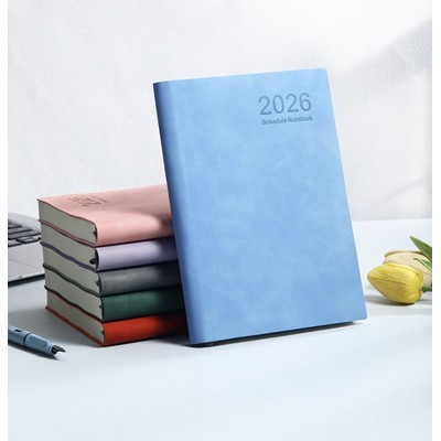 A5 PU Schedule Notebook 2026 Weekly & Monthly Planner Notebook