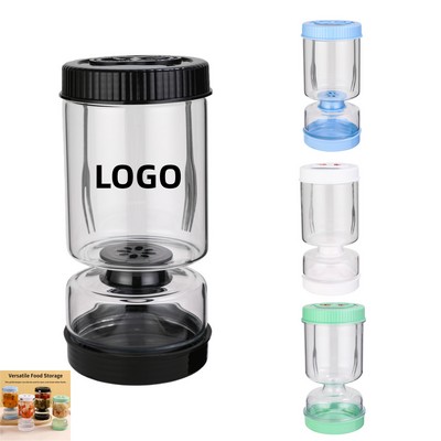 Multi-Function Dry-Wet Separation Glass Jar