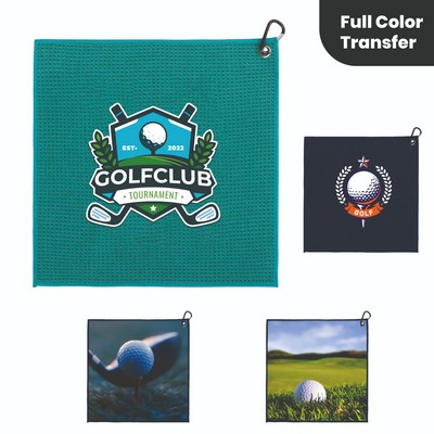 Printed Waffle Texture Golf Towel