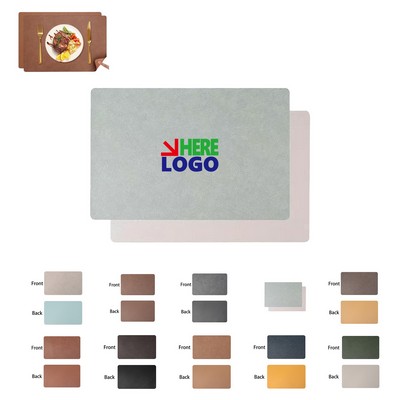 Two-Tone Leather Placemat