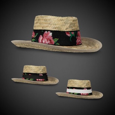 Straw Gambler Hat