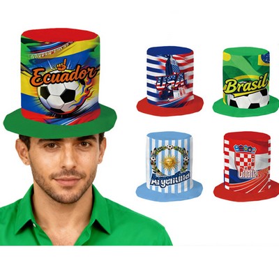Custom World Cup National Flag Fan Top Hat