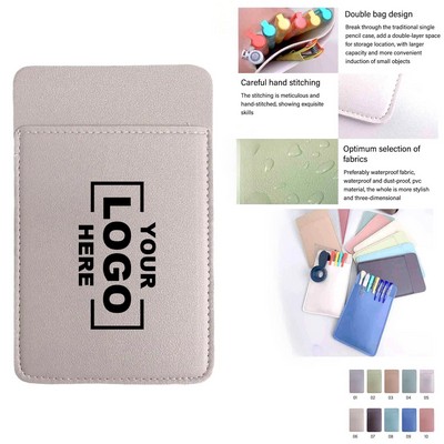 PU Leather Medical Pencil Case Leakproof Clip-On Pouch for Doctors & Nurses