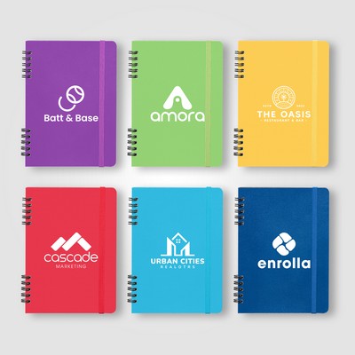 Jora Spiral Bound Notebook - A5 - Silkscreen