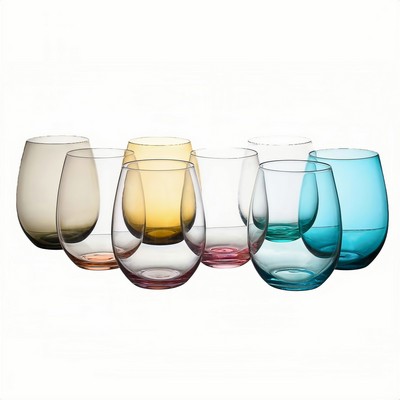 17Oz Stemless Wine Glasses Short