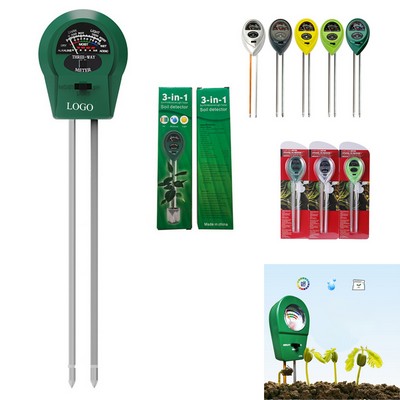 3-in-1 Soil Tester with Moisture, Light and PH