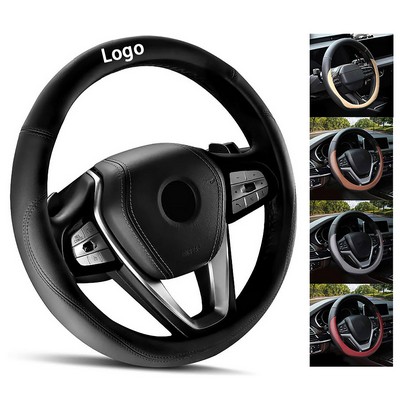 Microfiber Leather Steering Wheel Covers Universal 15"