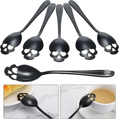 Stainless Steel Skull Sugar Spoon