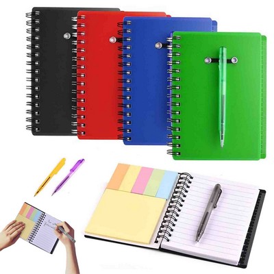 MOQ 10pcs Sticky Notes Notebooks Colored Page Markers Bundle Set