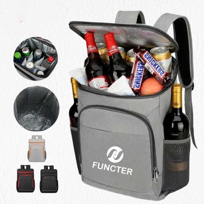 Waterproof Insulated Cooler Backpack W/ Reflective Strip