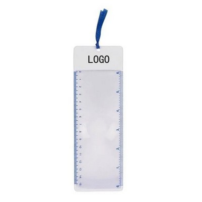 PVC Bookmark Magnifier With Ruler
