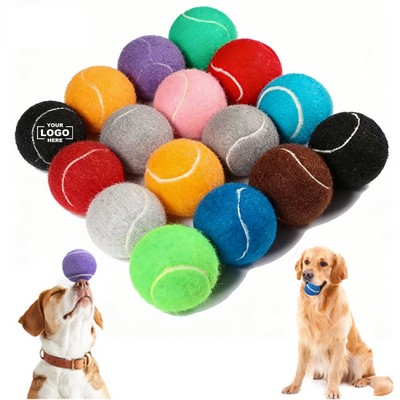 Colorful Rubber Tennis Balls for Dogs & Kids, Bouncy Pet Fetch & Training Balls