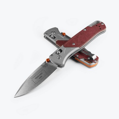 Bugout® Knives (Grey/Redstone Aluminum & Richlite)