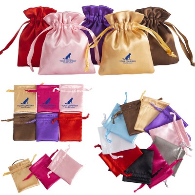 Satin Drawstring Jewelry Pouch
