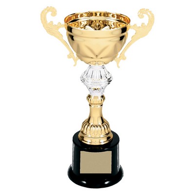 Metal Cup with Handles Trophy on Plastic Base - ACU09