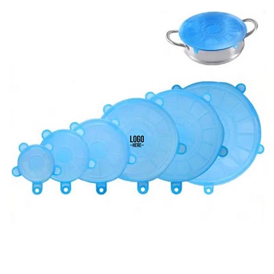 6Pcs Silicone Stretch Lids Bowl Covers