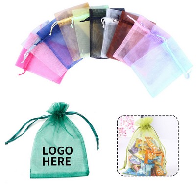 4x6" Nylon Organza Drawstring Pouch
