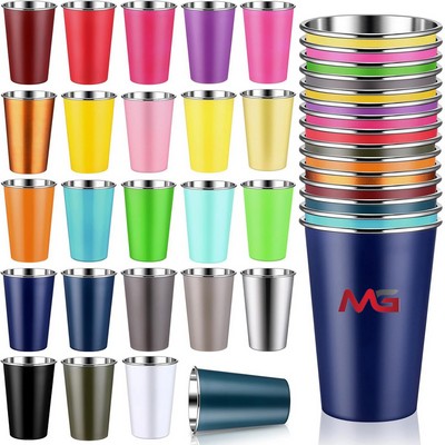 16oz Stackable Stainless Steel Cups
