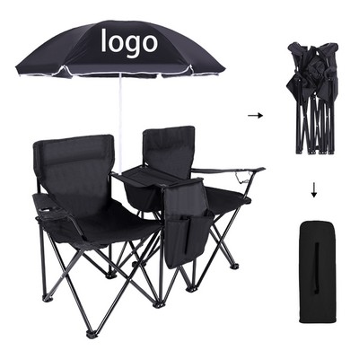 Double Folding Camping Chair