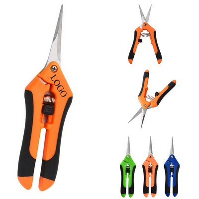 Straight Blade Stainless Steel Pruning Scissors