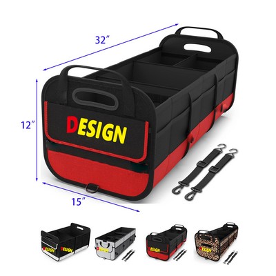 Collapsible Multi Compartment Car Storage Box