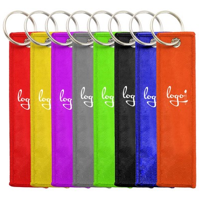 Embroidery Double Sided Key Chain Tag